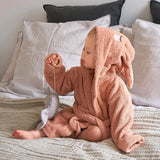 Roommate Kids Pink Organic Bath Robe - Bunny