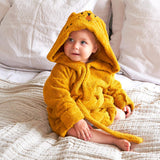 Peignoir de bain biologique jaune Roommate Kids - Tigre