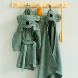 Roommate Kids Grey Organic Bath Robe - Koala