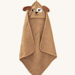 Serviette à capuche bio Roommate Kids - Chien