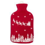 Ecoliving Natural Rubber Hot Water Bottle - Santa Claus