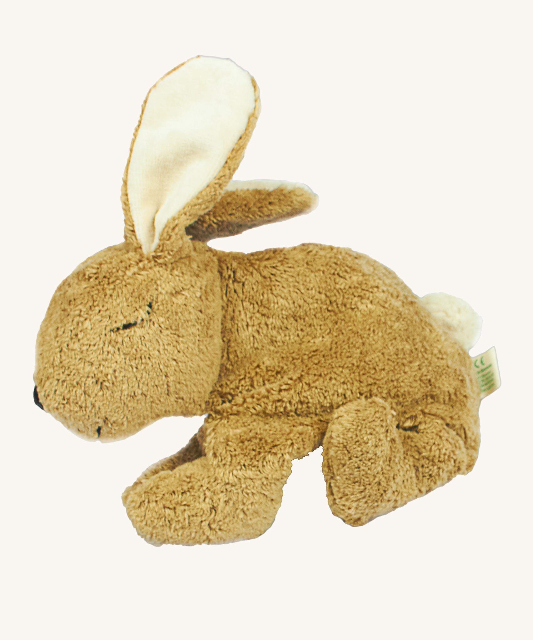 A Senger Large Cuddly Beige Rabbit on a plain background.