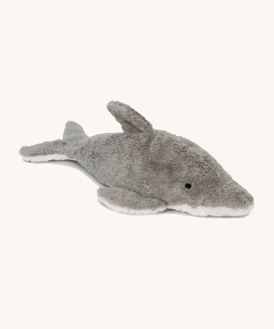 Senger Small Cuddly Dolphin Organic Soft Toy, on a cream background