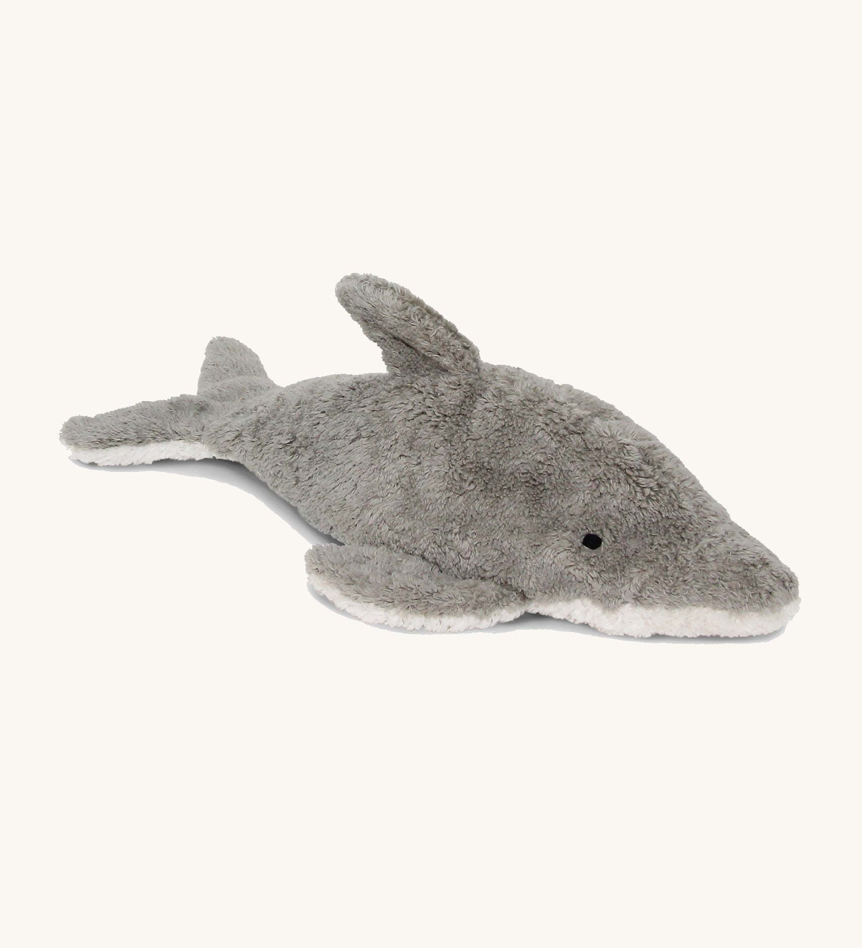 Senger Small Cuddly Dolphin Organic Soft Toy, on a cream background