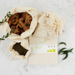 A Slice Of Green Organic Cotton Produce Bag Variety Pack - Set of 3