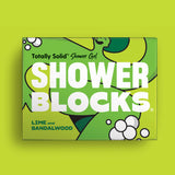 Barre de gel Shower Blocks - Citron vert et bois de santal