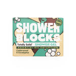 Shower Blocks Essential Oil Gel Bar - Cedarwood & Eucalyptus