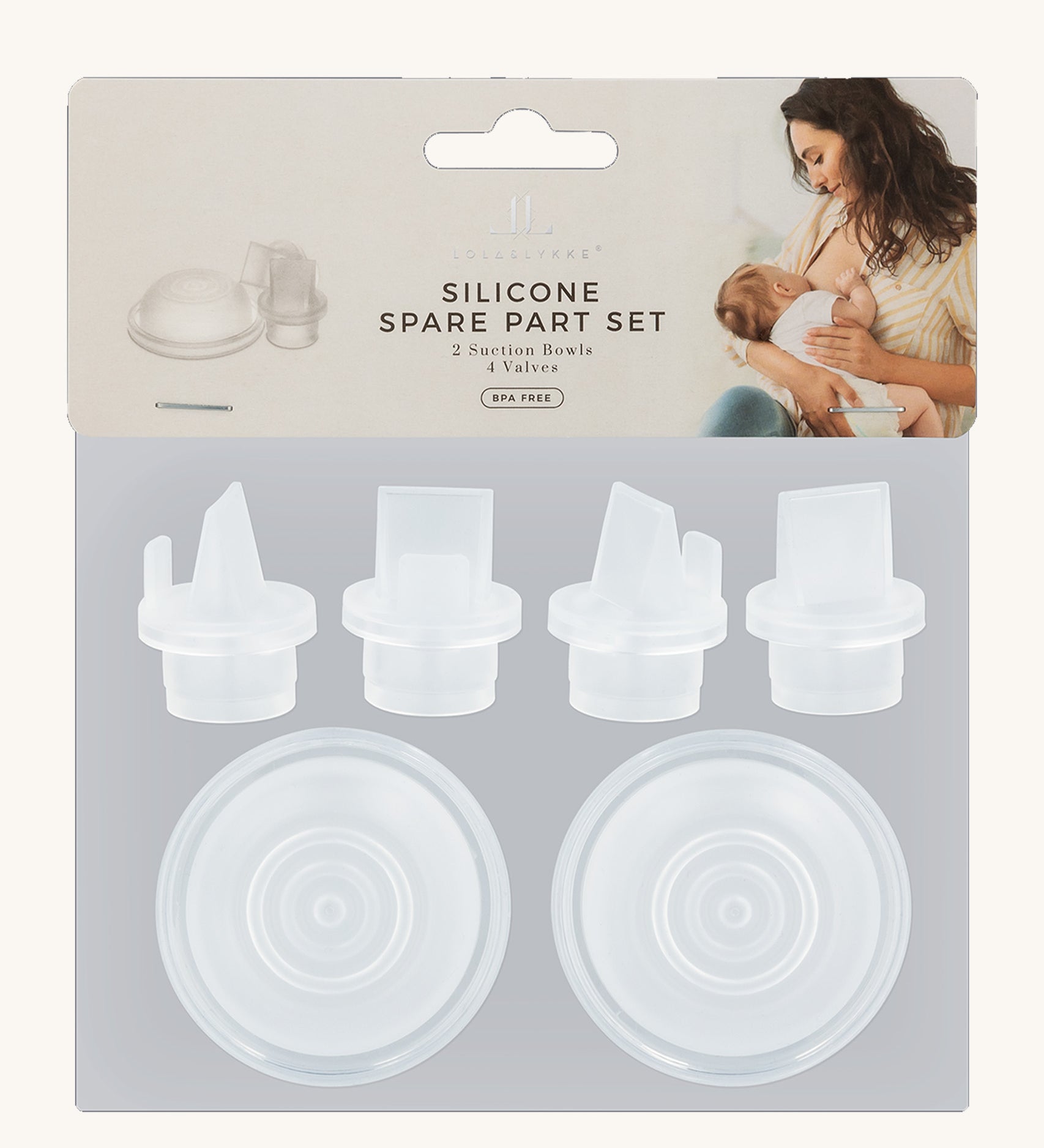 The Lola & Lykke Silicone Spare Part Set, in their packaging