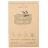 Simple Living Eco Laundry Detergent Sheets - Fresh Linen 10 Pack