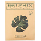 Feuilles de détergent à lessive écologique Simple Living - Paquet de 32 linge frais