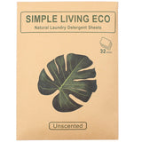 Simple Living Eco Laundry Detergent Sheets - Unscented 32 Pack