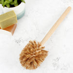 A Slice Of Green Wooden Toilet Brush - Plant-Based Bristles