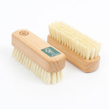 A Slice Of Green Wooden Nail Brush - Plant-Based Bristles