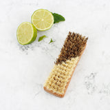 A Slice Of Green Wooden Vegetable Brush - Plant-Based Bristles