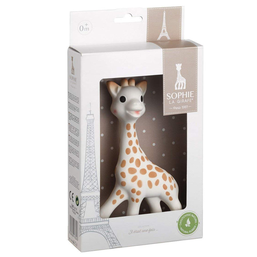 A closer view of the Sophie la Girafe® - Once Upon A Time 100% Natural Rubber Original Giraffe Teether