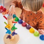 Grimm's Sorting Helper Building Rings Rainbow