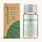 Georganics spearmint floss with the cardboard box