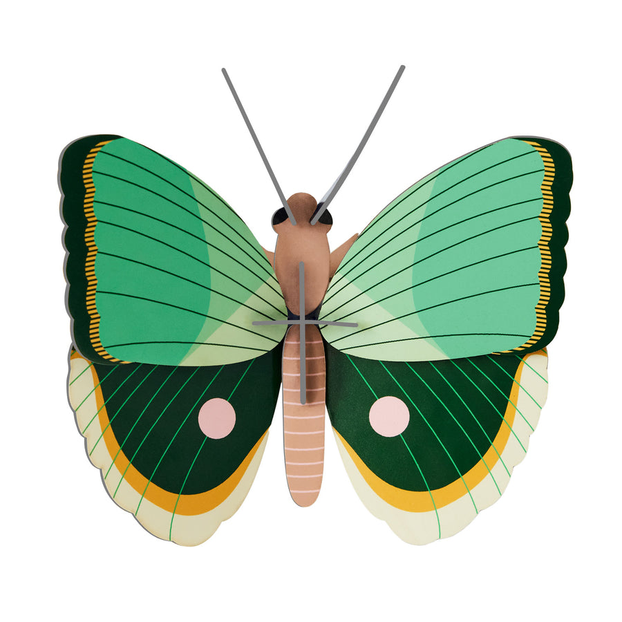 Studio Roof Fern Striped Butterfly decoration pictured on a plain background