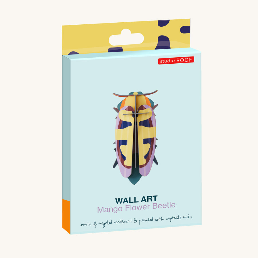 Studio Roof Mango Flower Beetle in it's box pictured on a plain background