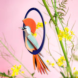 Toit du studio, carte pop-out, Paradise Birds Swinging Crowned Obi