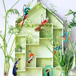 Studio Roof Pop Out Card, Paradise Birds Swinging Gili