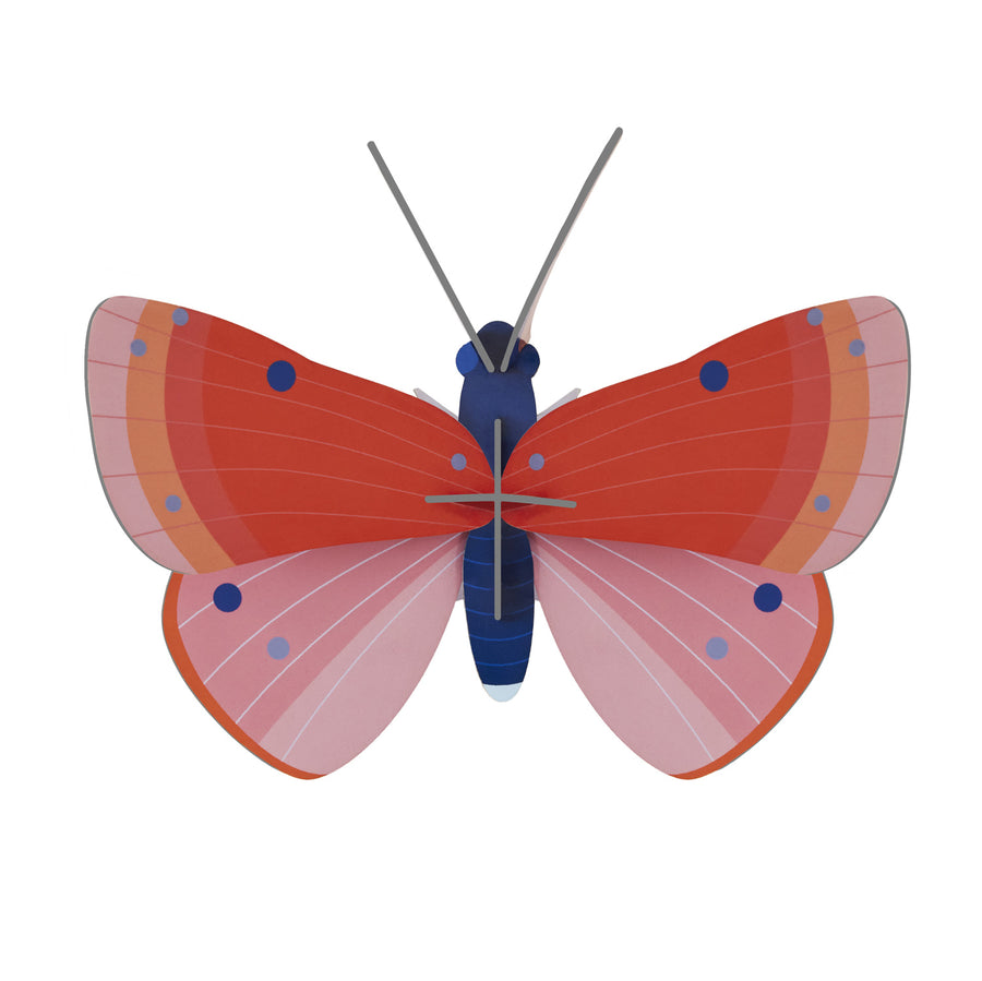 Studio Roof Speckled Copper Butterfly decoration pictured on a plain background