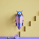 Studio Roof Violet Click Beetle Cardboard Model