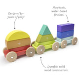 Tegu Magnetic Shape Train - Rainbow