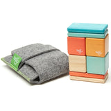 Tegu Magnetic Blocks Pocket Pouch - Sunset 8 Piece