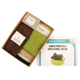 The Makerss - Amiguwoolli Snoozing Bear Mini Needle Felt Kit