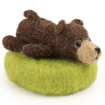 The Makerss - Amiguwoolli Snoozing Bear Mini Needle Felt Kit