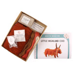 The Makerss - Petit kit de feutre aiguilleté Little Highland Coo