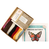 The Makerss - Small Peacock Butterfly Needle Felt Kit