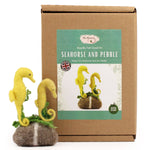 The Makerss - Small Seahorse & Pebble Needle Felt Kit