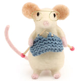 The Makerss - Small Knitting Mouse Needle Felt Kit