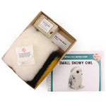 The Makerss - Small Snowy Owl Needle Felt Kit