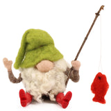 The Makerss - Small Fishing Gnome Needle Felt Kit