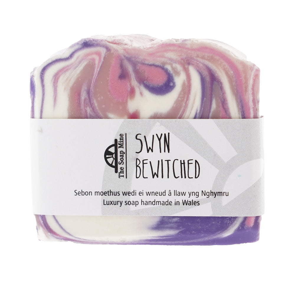 The Soap Mine Bewitched Fragrance Oil Soap Bar 100g on white background