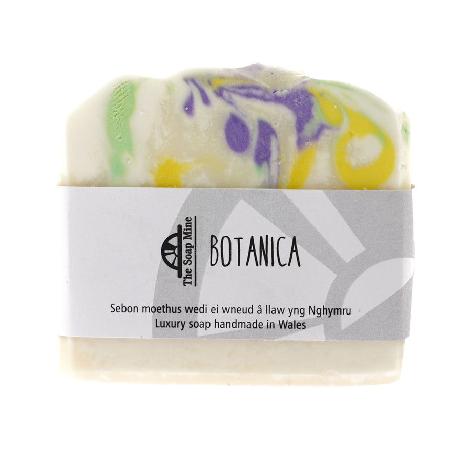 The Soap Mine Botanica Handmade Soap Bar 100g on white background