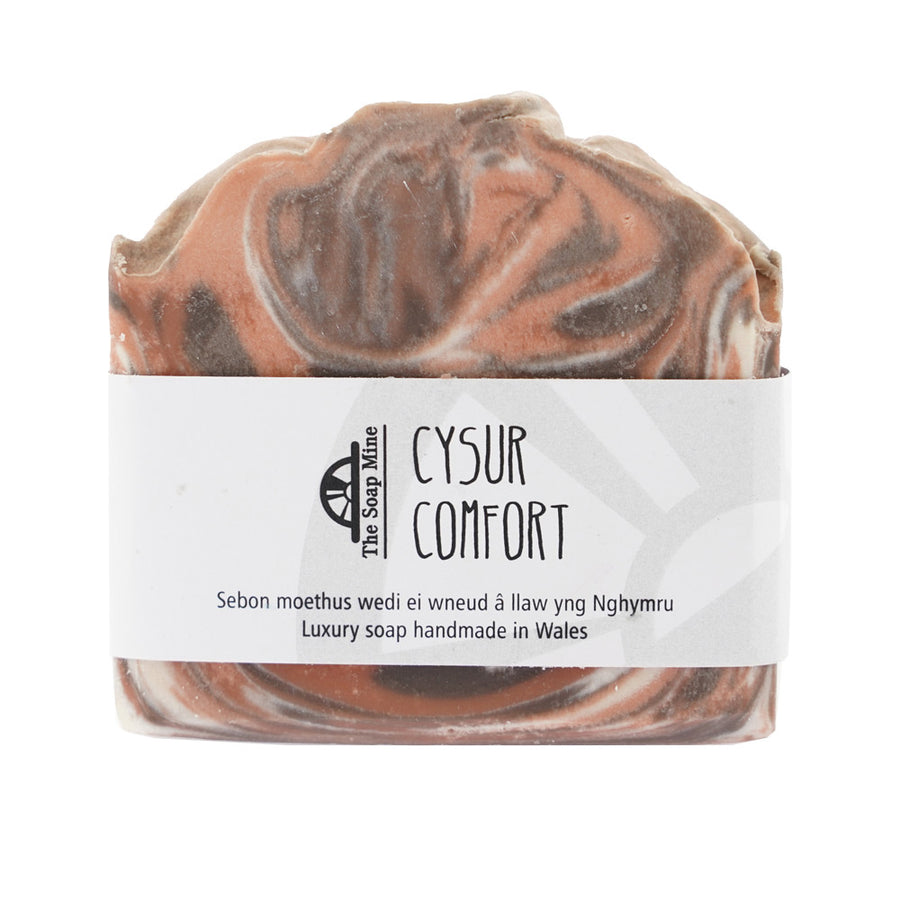 The Soap Mine Cysur Fragrance Oil Soap Bar 100g on white background