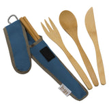 To Go Ware Indigo Bamboo Utensil Set