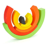 Tobe Asymmetrical Arches Green, Orange & Yellow