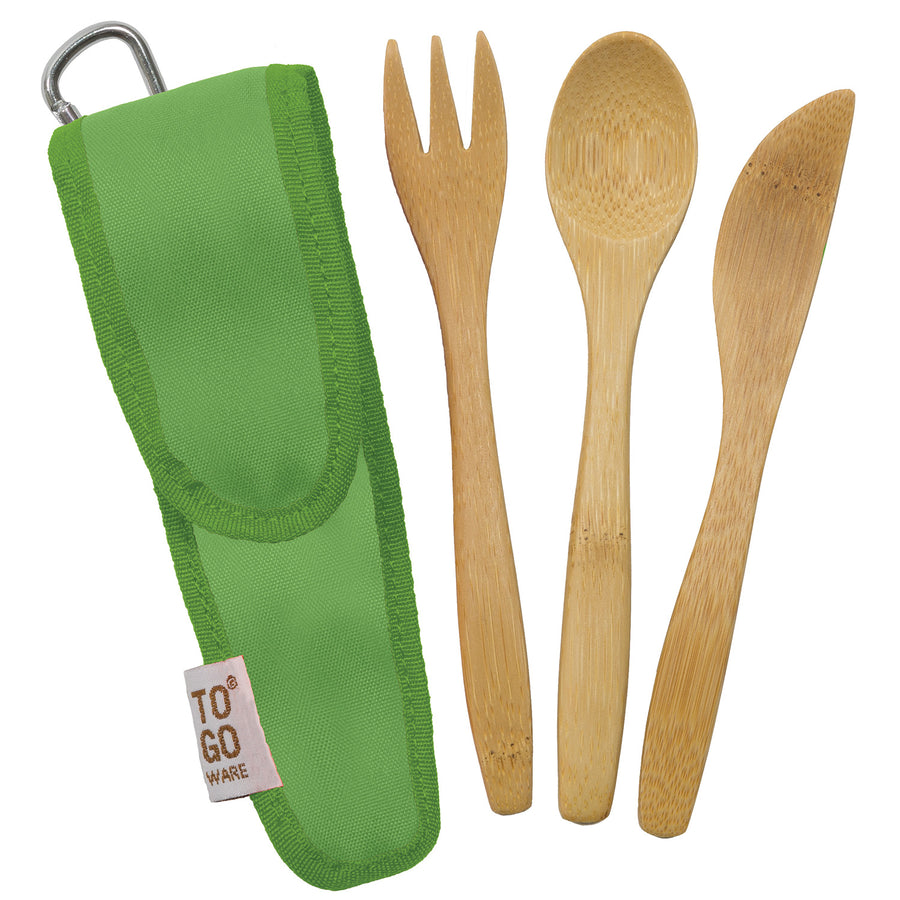 Children's bamboo utensil set with 1 x knife