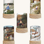 Toverlux 5 Shades for Lanterns Artist Collections with Seasonal Stroll artwork by artist Robin Pieterse