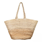 Turtle Bags Block Colour Jute Basket - Natural