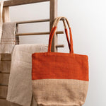 Turtle Bags Block Colour Tote Bag - Paprika