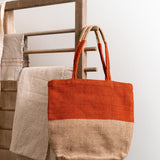 Turtle Bags Block Colour Tote Bag - Paprika