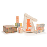 Uncle Goose Classic Wooden ABC Toy Blocks - with Canvas Bag