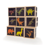 Blocs de jouets dinosaures en bois Uncle Goose