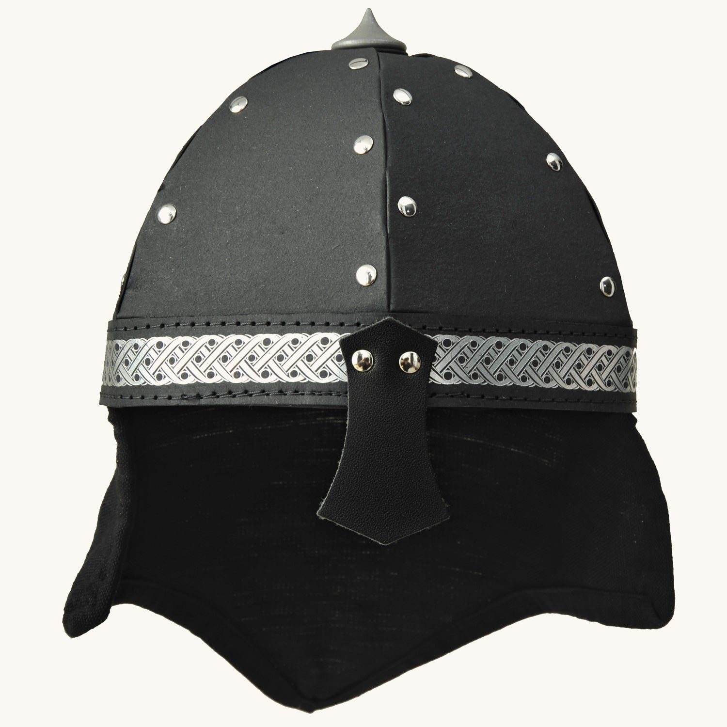 Vah Black Alamann Kids Knight costume Helmet pictured on a plain background